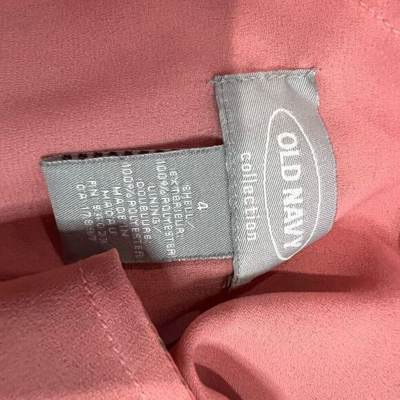 Y2K Old Navy Pink Ditzy Floral V Neck Mini Dress Sz 4 Women’s - Picture 3 of 6